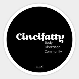 Cincifatty Logo Sticker